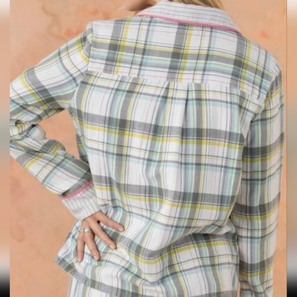 Sundance Plaid Pajama Flannel Button Front Shirt NWT New in Package Sm & Med - Picture 4 of 13